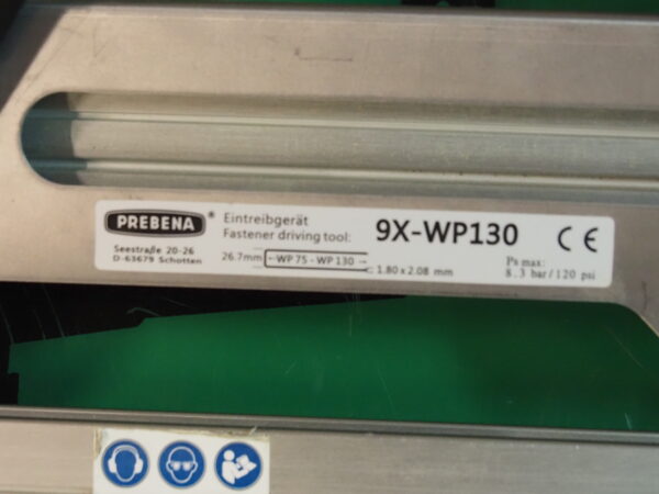 Agrafeuse large pour pann. d'isolation, PREBENA 9X-WP130  (DY) – Image 3