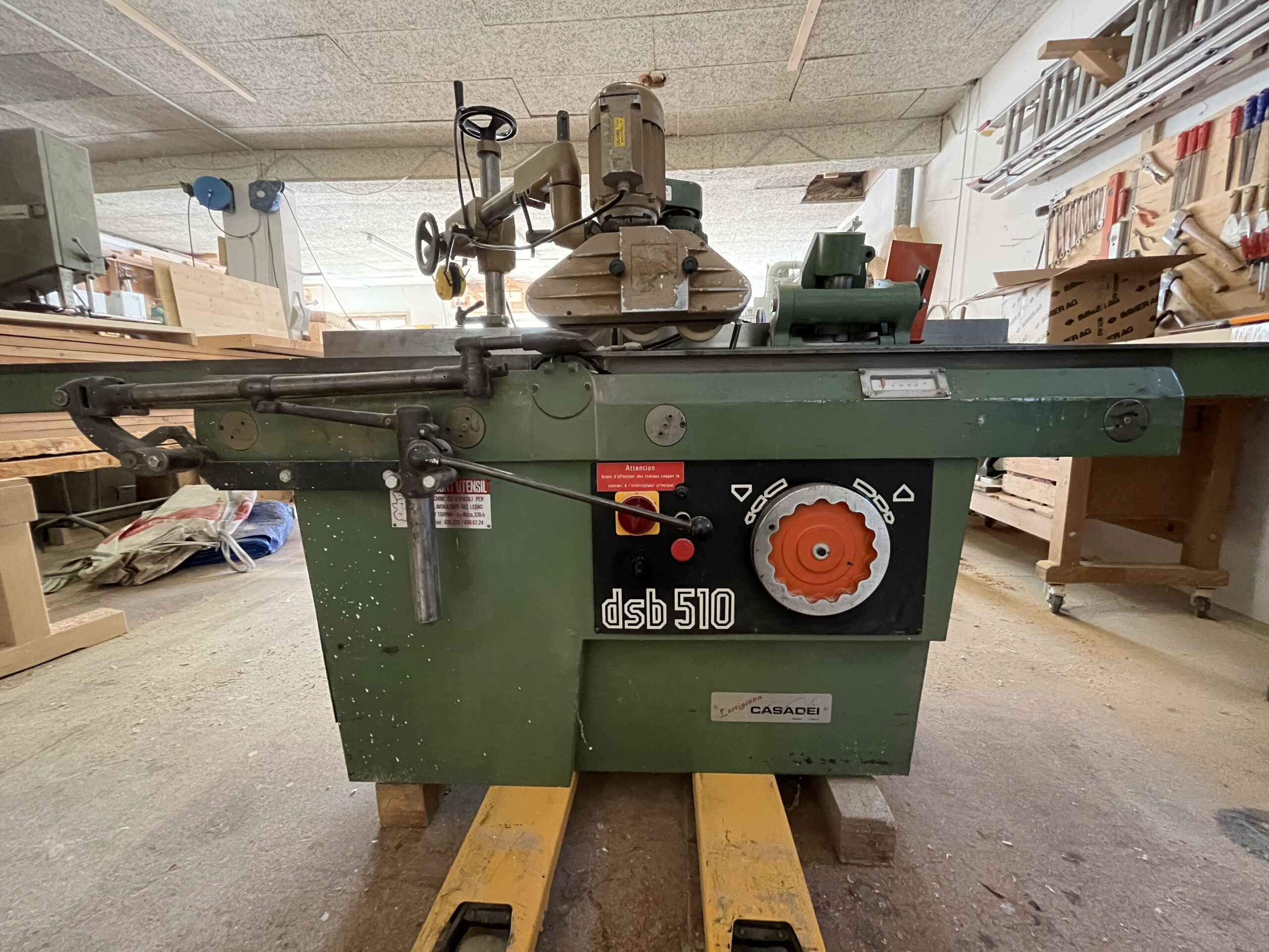 Dégauchisseuse à 2 arbres, plat+chant CASADEI DSB510  (RO) – Image 7