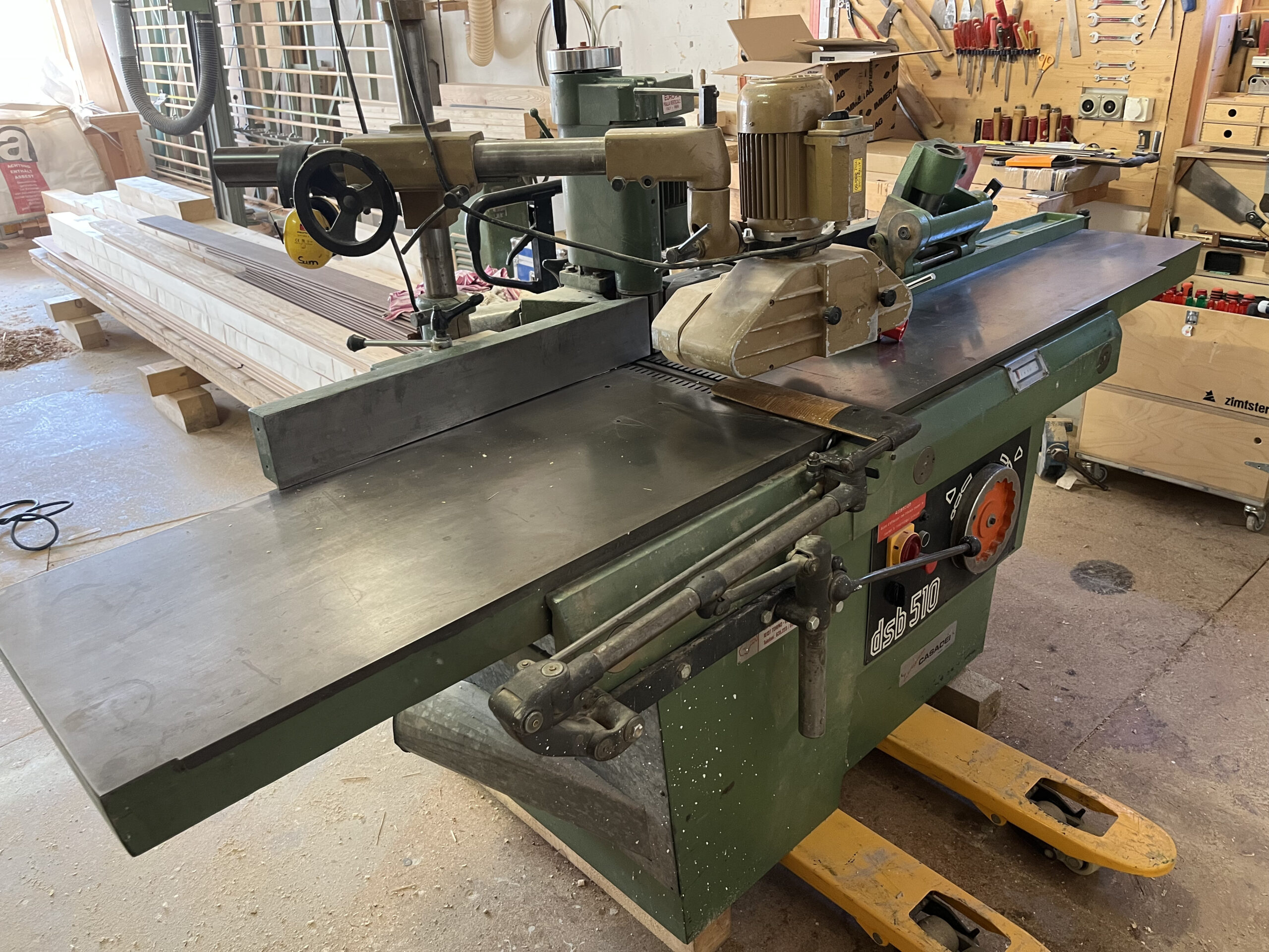 Dégauchisseuse à 2 arbres, plat+chant CASADEI DSB510  (RO) – Image 10