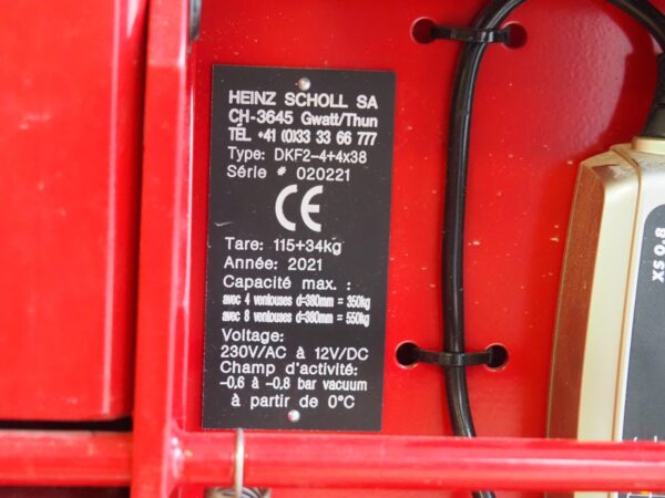 Palonnier à 4x ventouses HEINZ SCHOLL DKF2  (DR) – Image 2
