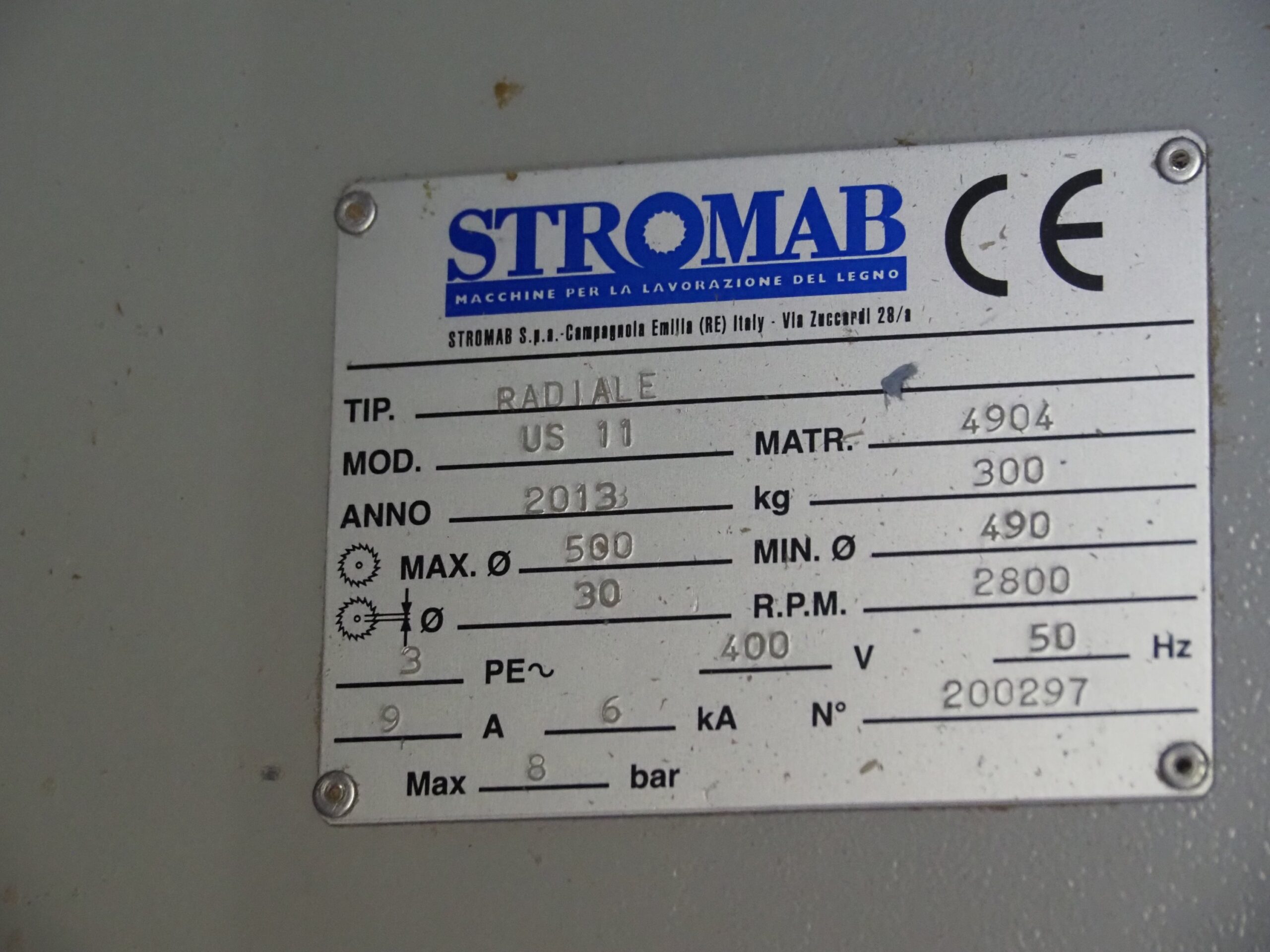 Scie radiale STROMAB US11, 180x650mm  (GO) – Image 11