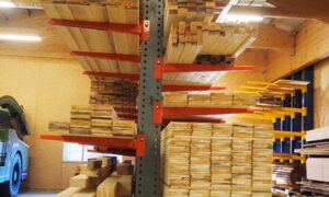 Cantilever double face, 3x éléments (gris-orange)  (DY)