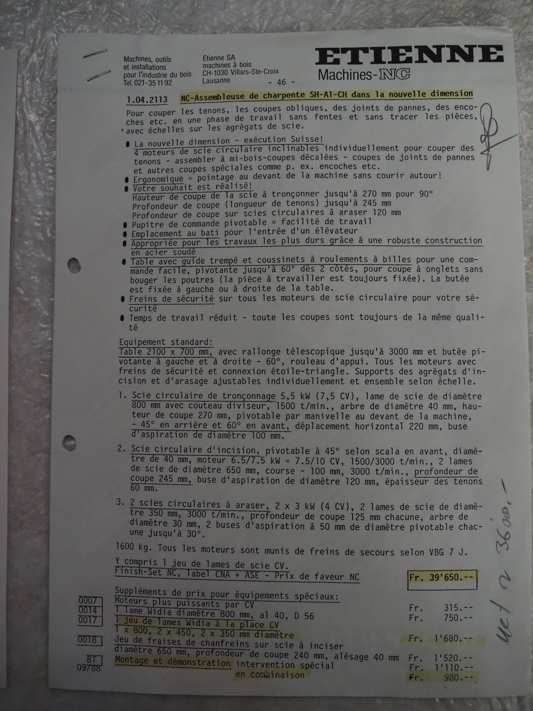 Tenonneuse de charpente SCHNEIDER (PU) – Image 15