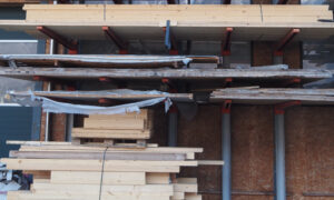 Cantilever une face 5 mètres [gris+rouge 53-A]  (BT)