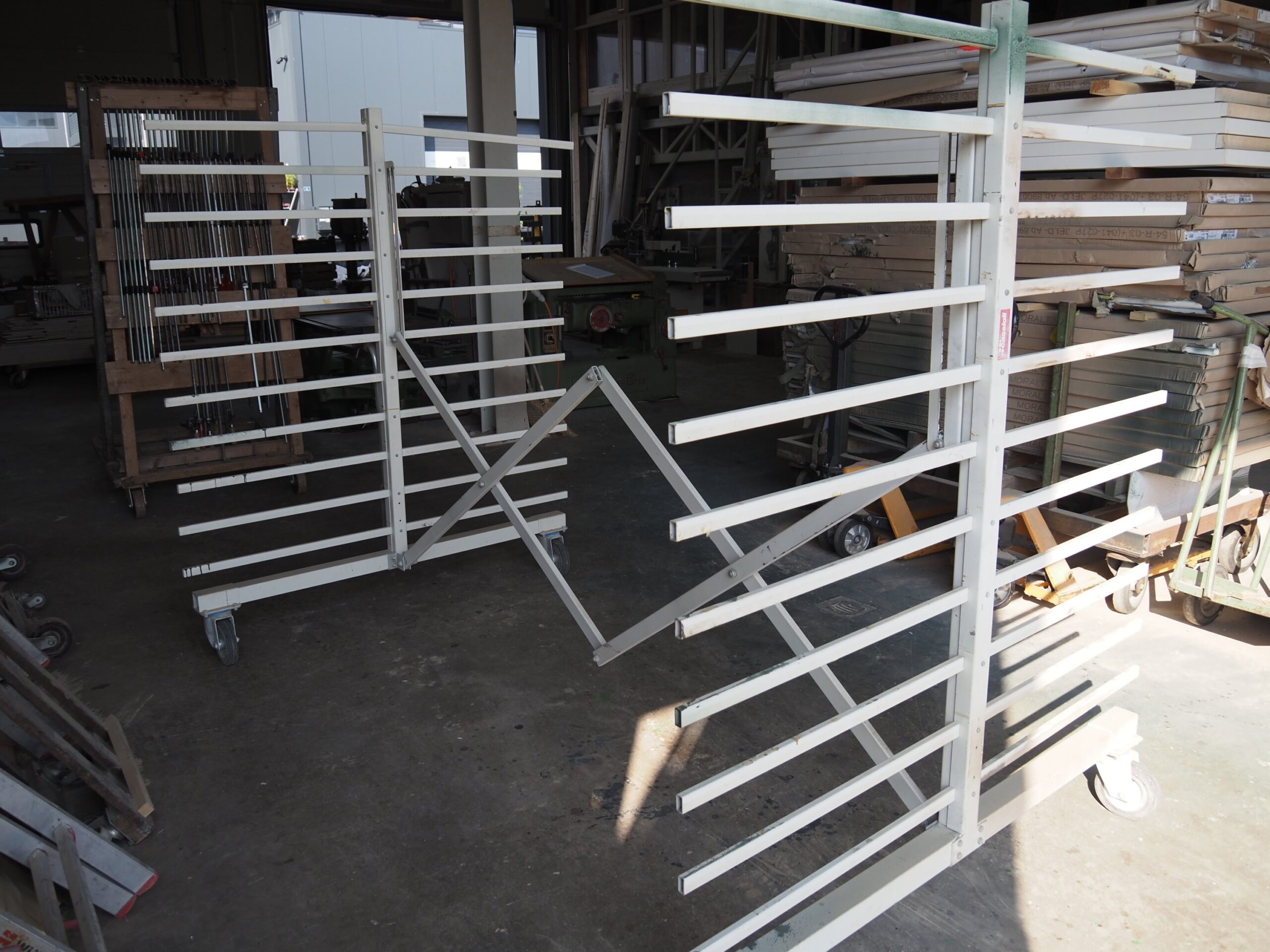 Chariot de séchage de pièces vernies, extensible, double face CASSIOLI (CV)